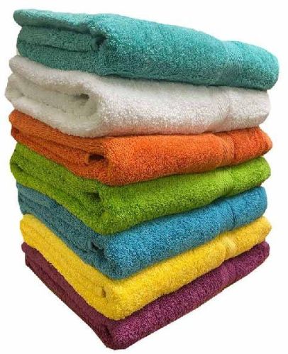 Cotton Colored Bath Towel, Size : 40x40 Inches, 50x50 Inches, 60x60 Inches