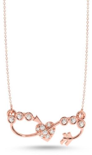 Certified Diamond Gold Pendant For Ladies On This Valentines