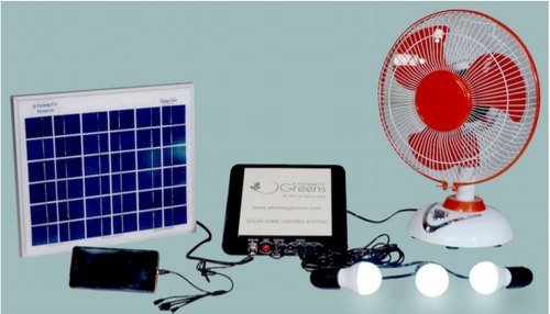 LED Iron Solar Home Light, Shape : Round