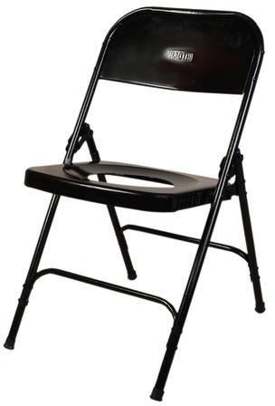 S-2 Commode Chair Without Handle, Color : Black