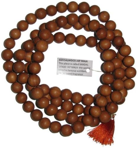 A0367 - Sandal Wood Rosary Mala 108 Beads 12 Gram 6mm