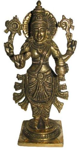 A4904 - Dhanvantari God Of Ayurveda Brass Statue 1195 Grams