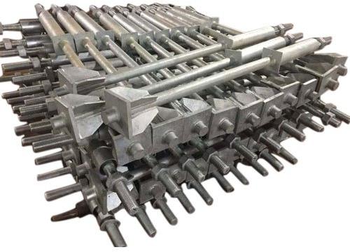 Mohan Industries Galvanized Mild Steel Pole Foundation Bolt, Size : 64 Mm