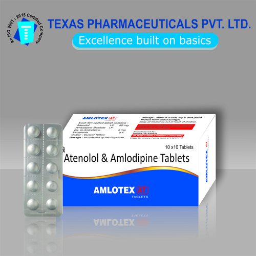 AMLOTEX-AT Amlodipine And Atenolol Tablet