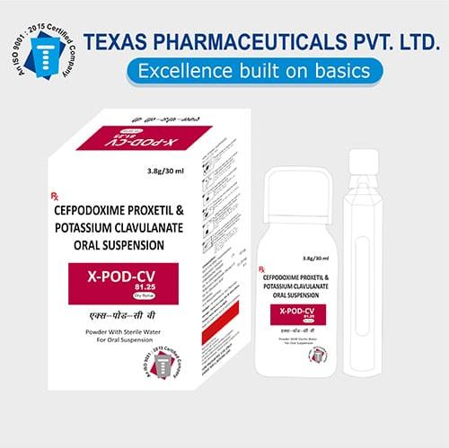 Cefpodoxime Proxetil And Potassium Clavulanate Oral Suspension