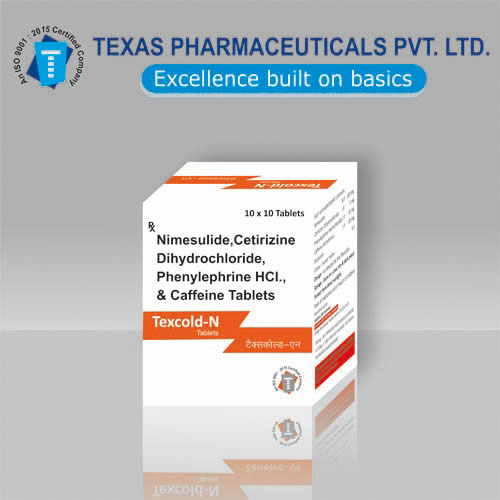 NIMESULIDE, CETIRIZINE, DIHYDROCHLORIDE, PHENYLEPHRINE HCL AND CAFFEINE TABLETS