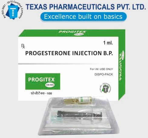 PROGITEX-100 Progesterone Injaction, Form : Injection