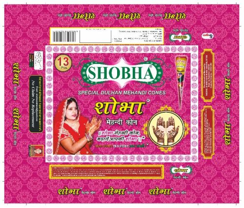 Henna Paste Shobha Mehandi Cone, For Home, Feature : Easy To Apply, Gives Long Lasting Color