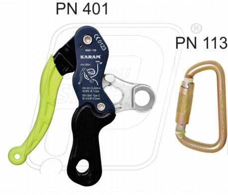 Karam GRIP DESCENDER, Color : Black, Green