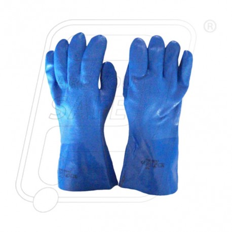 Atlas Poly Vinyl Chloride PVC HAND GLOVES, Size : 35 CM (14') Length