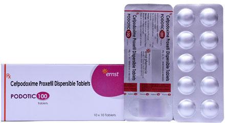 PODOTIC 100 Cefpodoxime Proxetil Dispersible Tablets