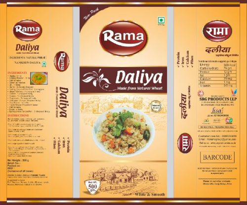 Organic Rama Wheat Daliya, For Bakery Products, Cookies, Cooking, Making Bread, Feature : Gluten Free