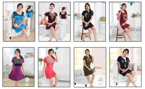 FABFIRKI Night Wear Set, Size : XL, XXL