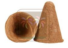 Coir Fiber Coco Conical Liner, Color : Brown