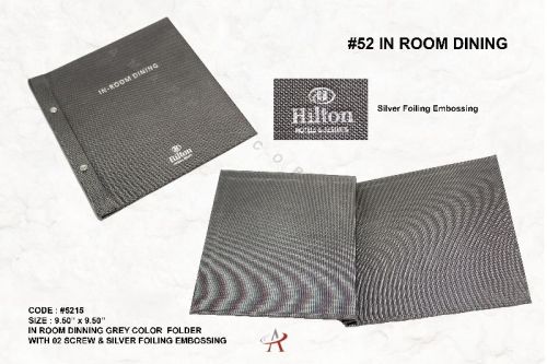 Matty Screw Menu Folder, Size : 9.50 X 9.50