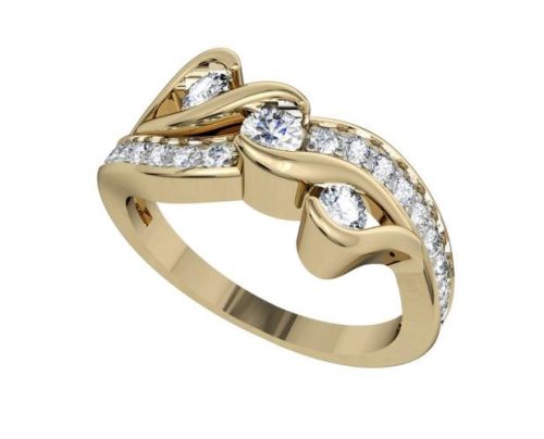 Polished Anaida Diamond Engagement Ring, Purity : VVS2