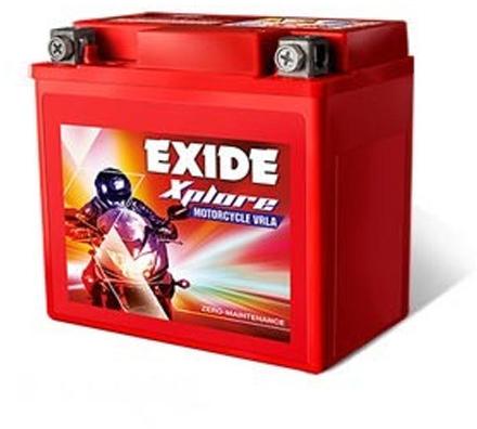 Exide Bike Battery, For Automobile Industry, Feature : Fast Chargeable, Heat Resistance