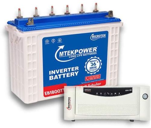 Microtek Inverter Battery, For Home Use, Industrial Use, Voltage : 100-125AH