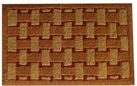 Rectangular Jute Door Mats, For Home, Hotel, Office, Restaurant, Technics : Attractive Pattern