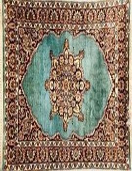 Rectangular Kashmiri Carpets, For Durable, Attractive Designs, Packaging Type : Carton Box