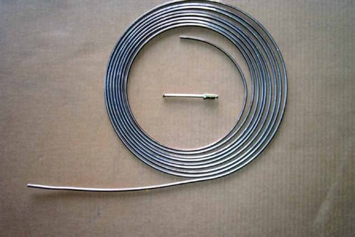 Round Polished Aluminium Brake Pipes, For Automobile Industry, Length : Upto 11 Meter