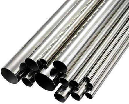 Round Polished Mild Steel Tubes, For Industrial, Color : Grey