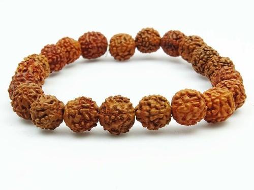 5 Mukhi Rudraksha Bracelet, Color : Brown