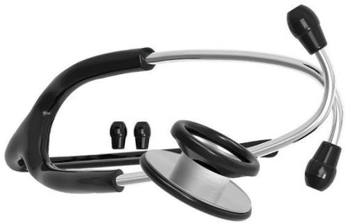 Black Dual Head Stethoscope, For Clinic, Hospital, Feature : Accurate Result, Non Breakable