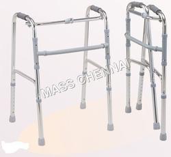 Aluminium Adjustable Walker, Color : Silver