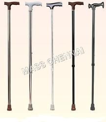 Aluminium Plastic Walking Sticks, Color : Black