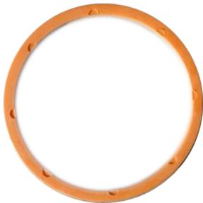 MRPI Round Rubber Center Joint Seal Kit, For Cylindrical Shockers, Color : Orange