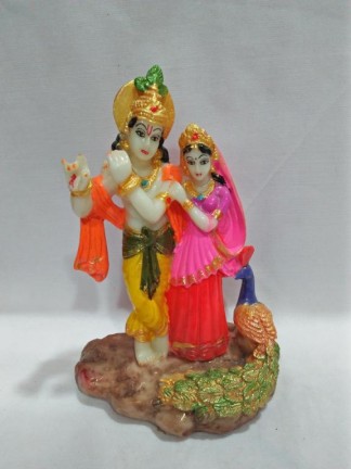 Fiber Radha Krishna Statue, Packaging Type : Carton Box