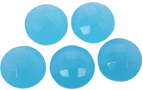 Round Blue Chalcedony Semi Precious Stone, Size : 12mm
