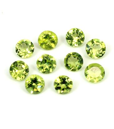 Peridot Round Semi Precious Stone