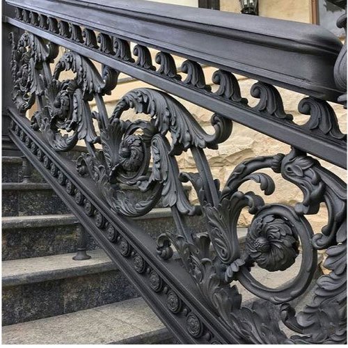 Power Coated Cast Iron Railing, Style : Non Folding