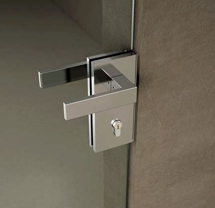 Glass Door Handles With Lock, For Simple Installation, Longer Functional Life, Size : Multisize