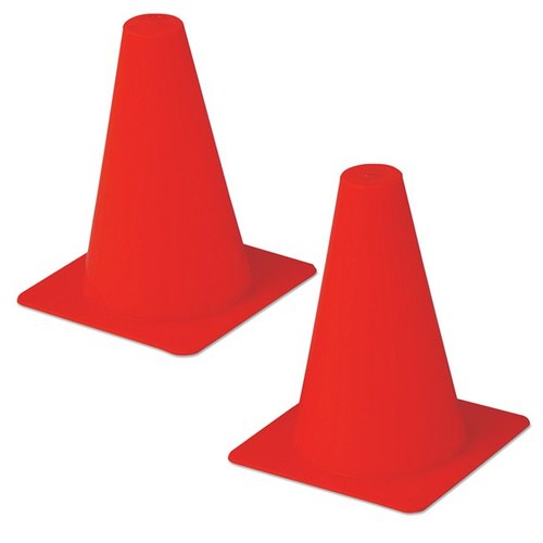 Hat Shaped Plastic Soccer Cones, Color : Red