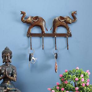 Iron Elephant Key Holder