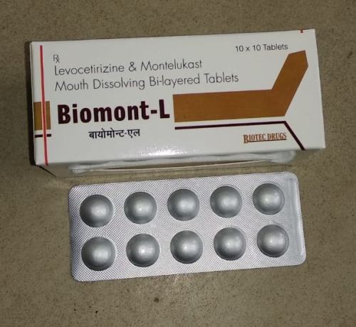 Levocetirizine and Montelukast Tablets, For Clinical, Grade Standard : Medicine Grade