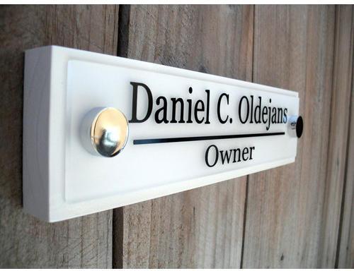 Acrylic Name Plate, Size : 3*10 Inch(L*B)