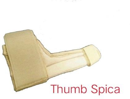 Neoprene Thumb Spica Finger Splint, Color : Cream