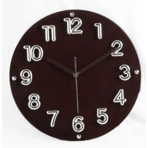 Moments Wooden Designer Clock, Color : Brown