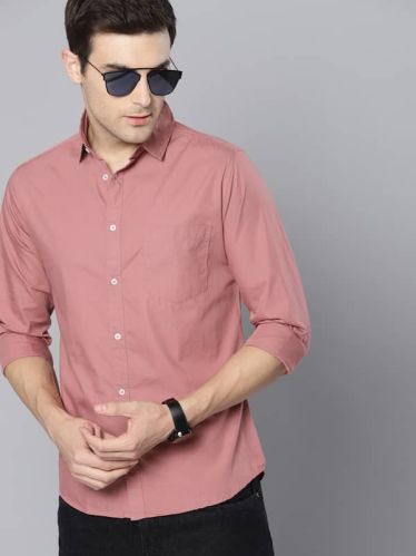 Plain Cotton Mens Full Sleeve Shirts, Size : Standard