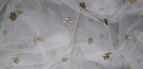 Sequin Embroidered Fabric, Technics : Woven