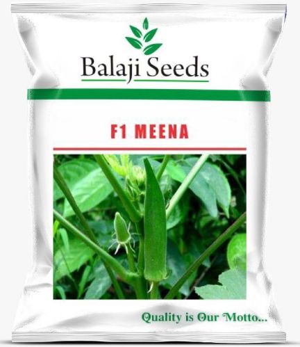 F1 Meena Lady Finger Seeds, Packaging Type : Plastic Pouch