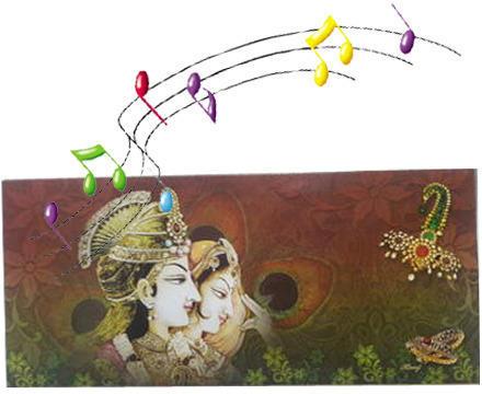 Musical Religious Wedding Cards Shiv Ji Bihane Chale Song