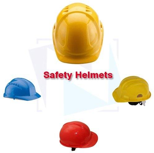 ABS / HDPE Safety Helmets, Feature : Brushed Cloth On Foam, Adjustable With Chin Cup, Light Weight.