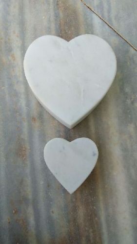 Heart Marble Paperweight., For Home Decor, Office, School, Size : 38x28x6mm, 40x30x8mm