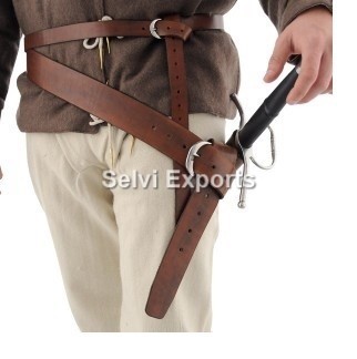 Leather Broadsword Belt, Gender : Unisex