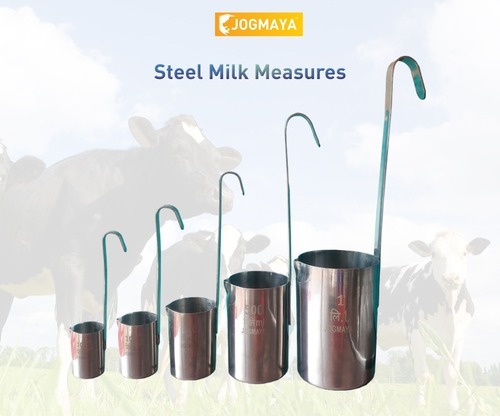 Jogmaya Stainless Steel Milk Measures, Feature : Portable Weather Resistant, Durability.